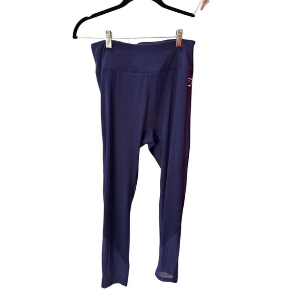 Gymshark Purple High-Waisted Leggings With Mesh Accents  Size XL, Pre-Owned - Picture 1 of 7